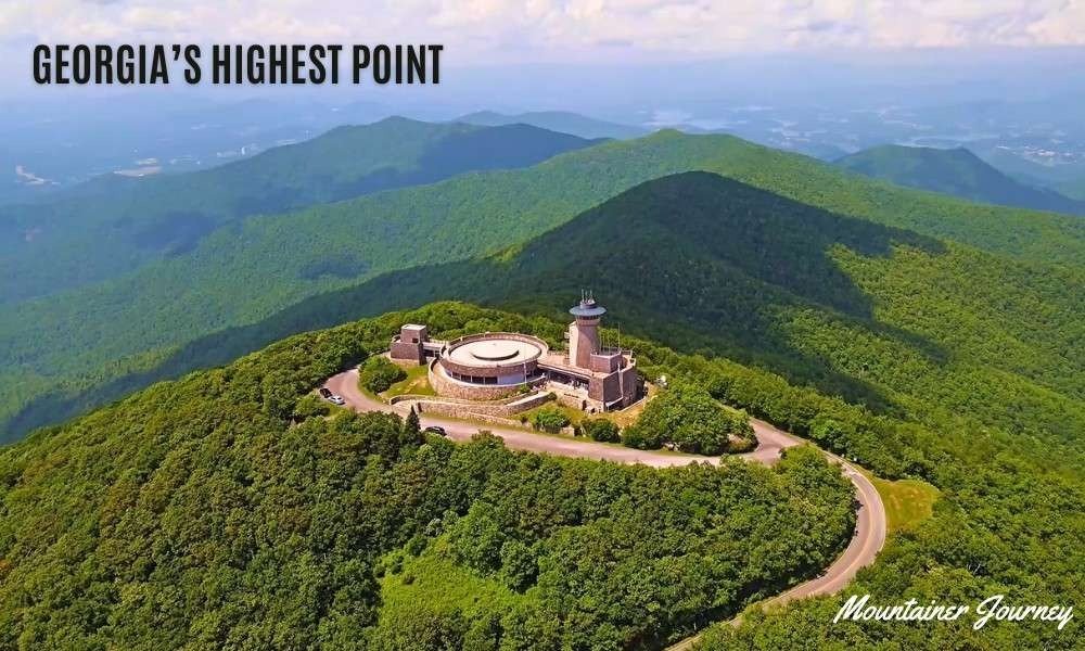 Mountain views from Brasstown Bald, the highest point in Georgia