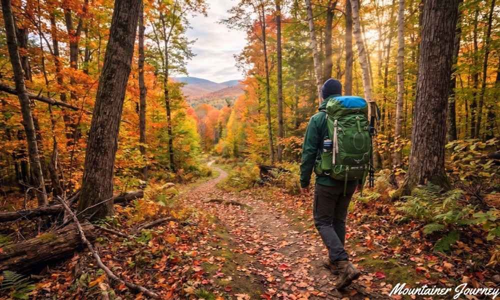 Appalachian Trail hiking and backpacking gear prepared for an overnight trip