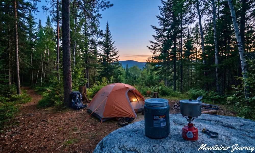 Backpacking food and bear-resistant storage for an Appalachian Trail trip