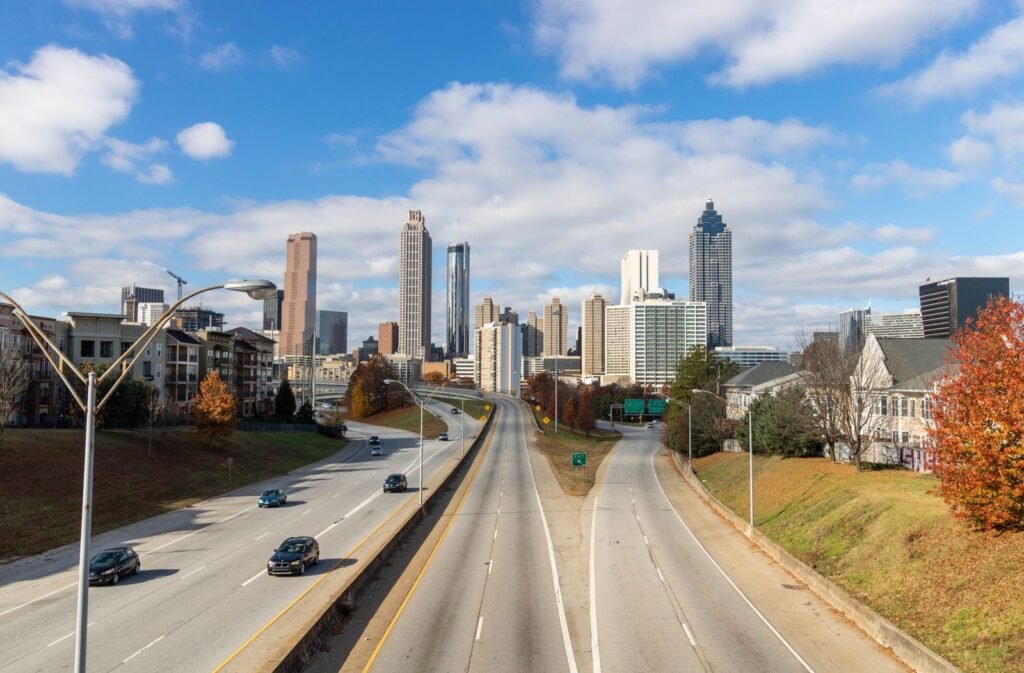 Panoramic view of the downtown Atlanta skyline